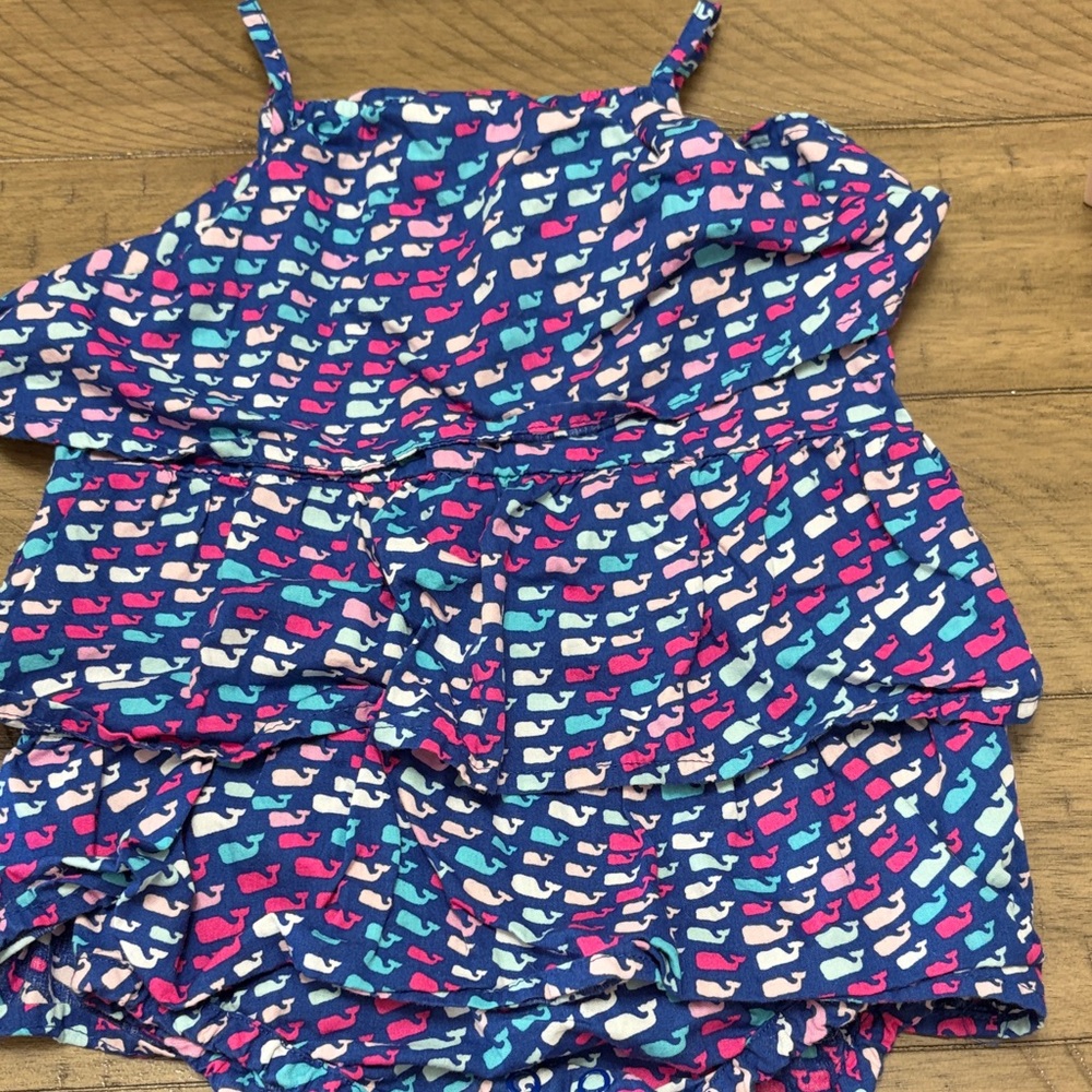 Vineyard Vines Blue and Pink Whale Print Camisole